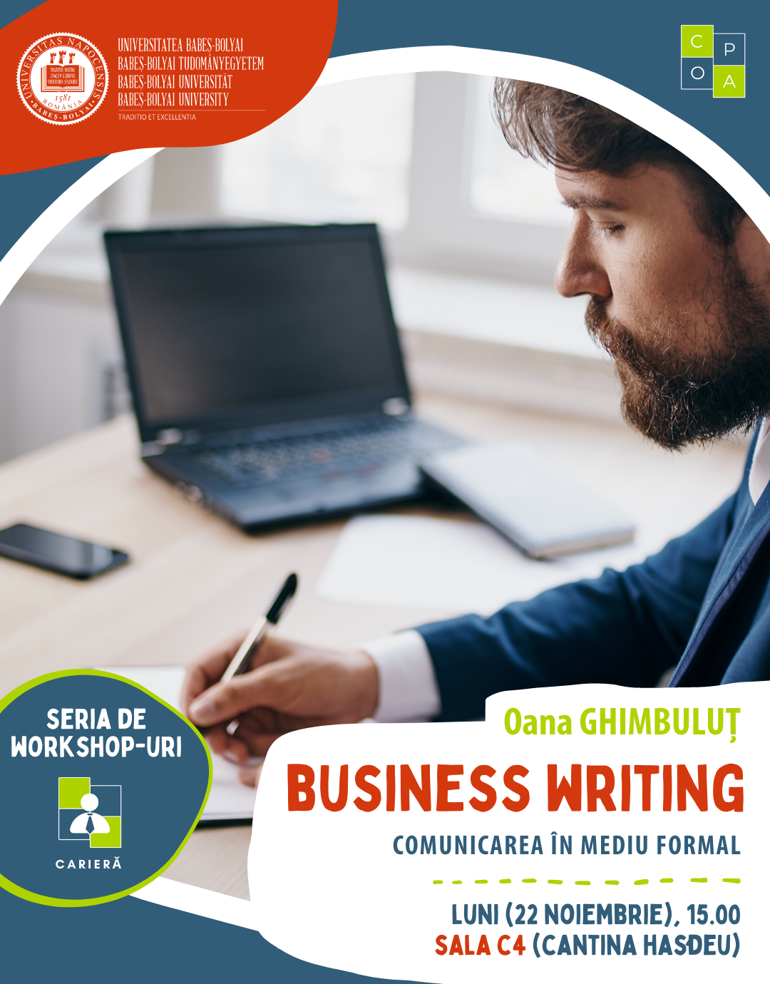 Read more about the article Business writing: Comunicarea în mediul formal (22 noiembrie)