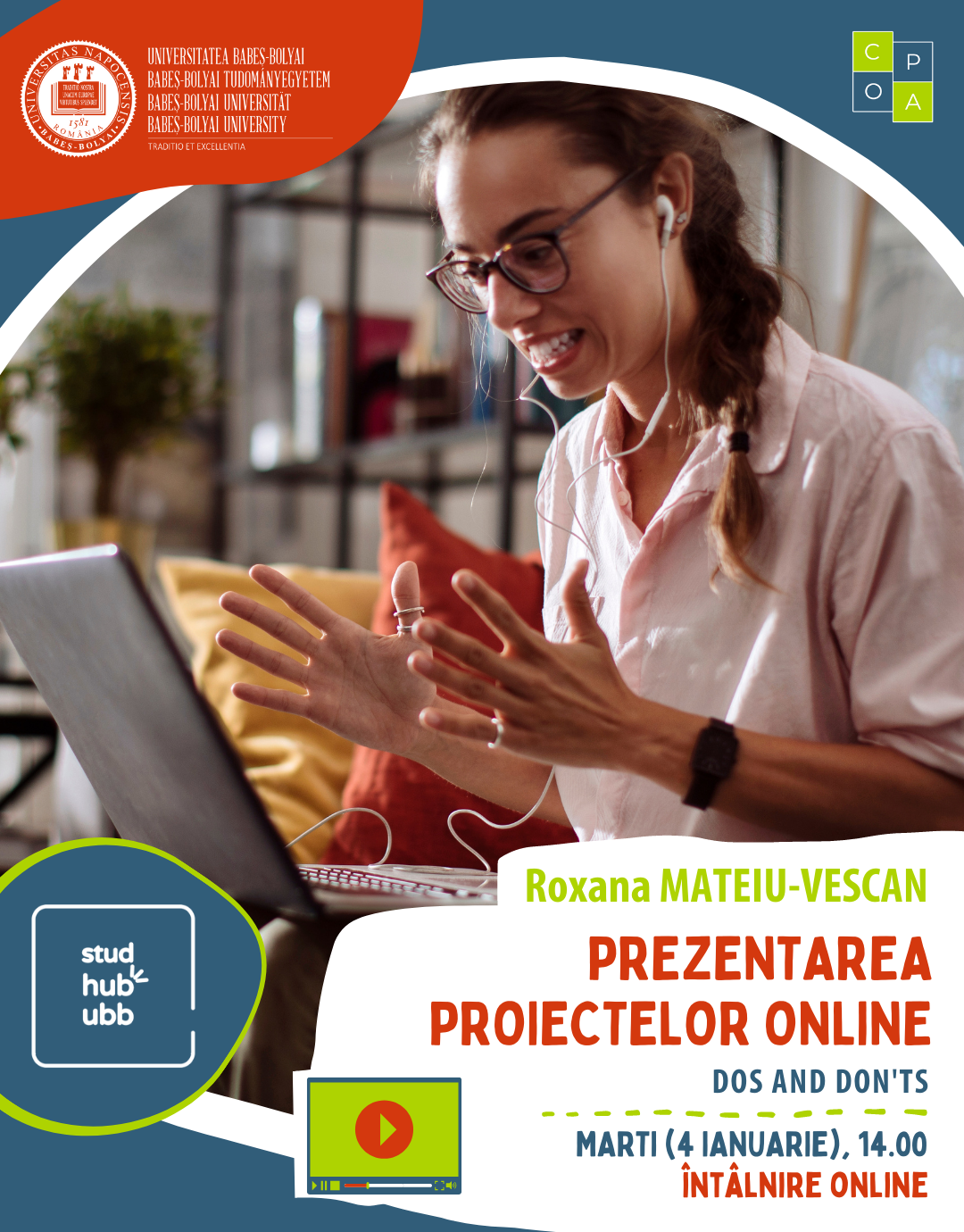 Read more about the article Prezentarea proiectelor online: dos and don’ts (4 ianuarie)